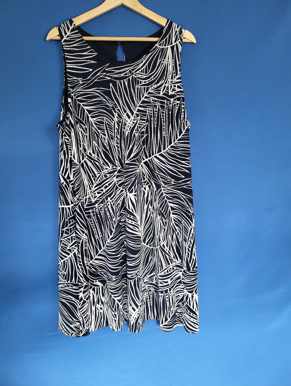 Laura 16 Plus Navy Blue Lined Dress Shift Pockets Party Vacation Cruise
